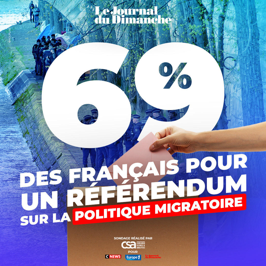 69 % des Français plébiscitent un référendum sur la politique migratoire #CNEWS #JDD