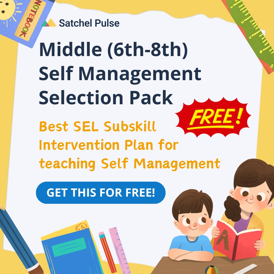 Check out this awesome freebie on Teachers Pay Teachers! 🌟 Empower your 6th to 8th graders with essential self-management skills. Download now and watch your students thrive! #TeachersPayTeachers #MiddleSchool #SelfManagementSkills #EducationalTools

hubs.li/Q02swYxD0
