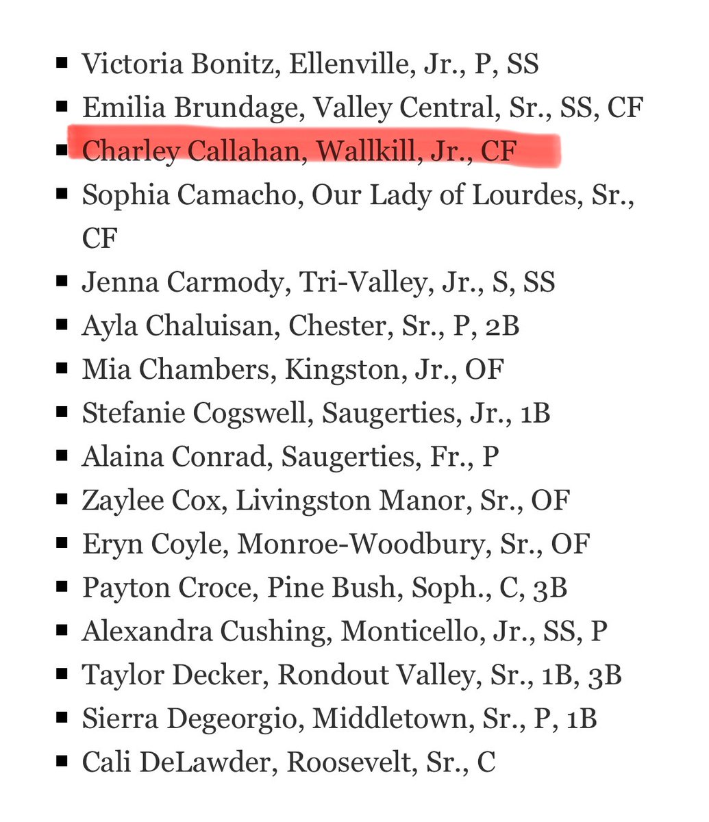 Nice recognition for a few of our players who were named on the players to watch list for school ball this season! @kgordon920 @lydwyer07 @Ccallahan07 @mea_metz