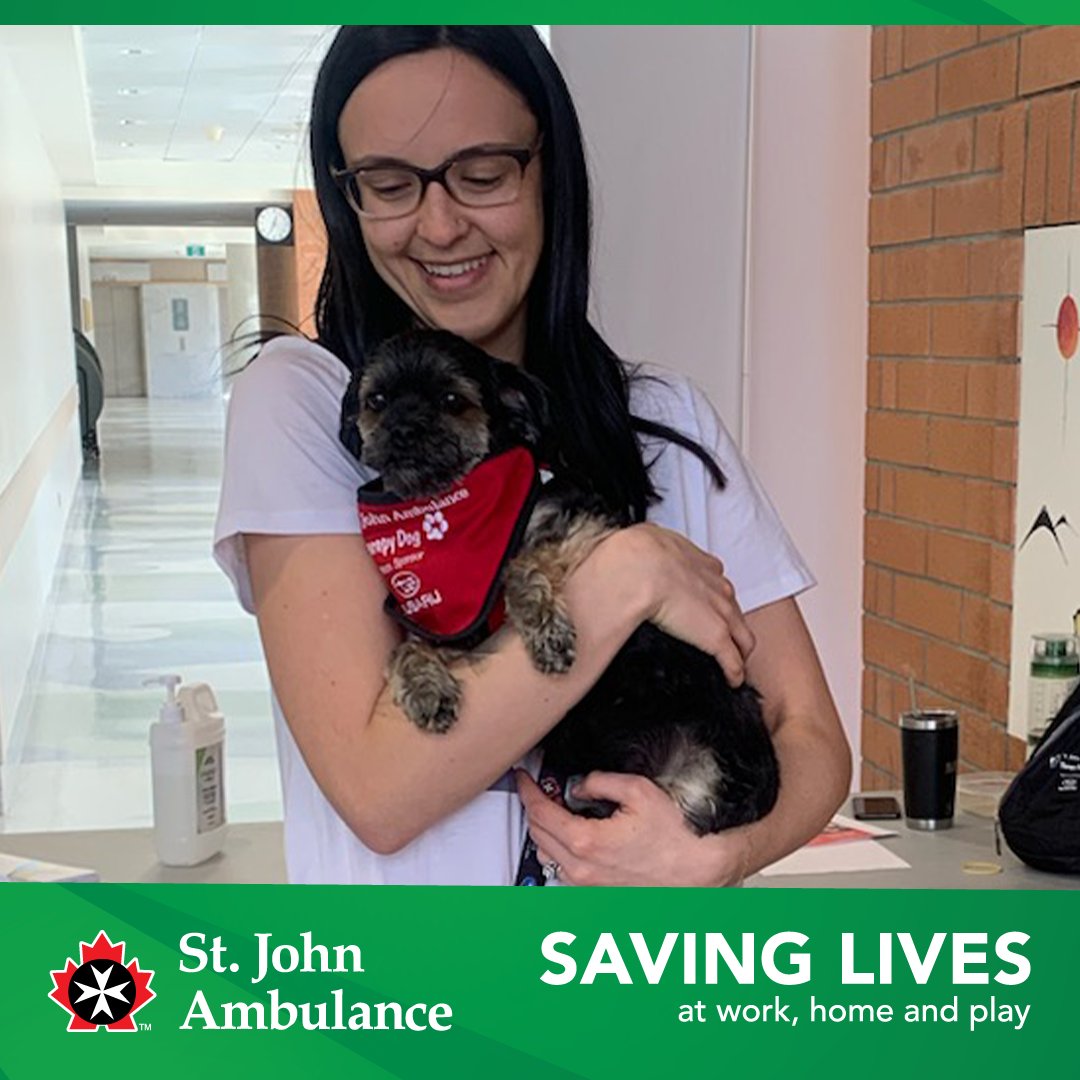 sja_mbntnu's tweet photo. On April 10, 2024, our Therapy Dog Program was at the University of Manitoba Bannatyne Campus providing pet therapy to students before exam time.
#mentalhealthmatters #sja #stjohn #stjohnambulance #therapydogs #therapydogprogram #therapydog #youthprograms https://t.co/A8EFGAw4zp