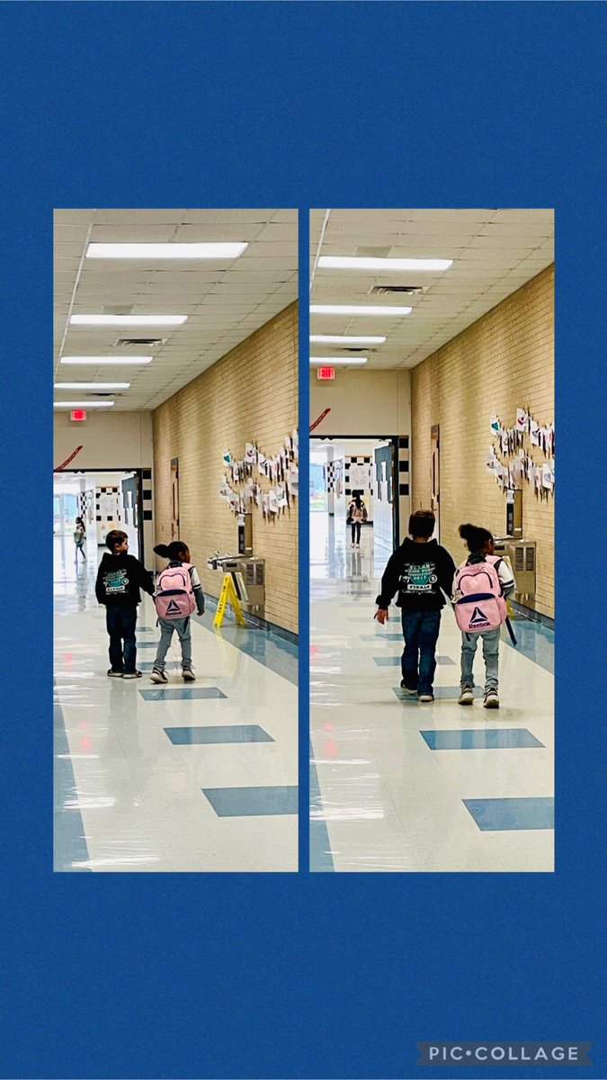 One of our ECSC scholars was hesitant to leave the office for class, but Nolan, a 2nd-grade scholar, kindly offered his hand and walked her to class. #AlvaradoExcellence