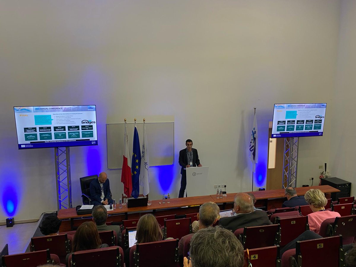 .@FPeuskadi presented the 'Methodology to adapt learning scenarios to an Industry 5.0 prespective' from BRIDGES 5.0 project (bridges5-0.eu) at the annual conference of @eu4dual_edu in Malta