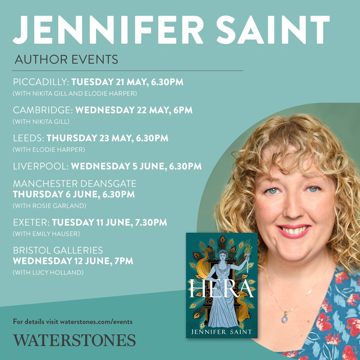 Look who's coming to Cambridge: @jennysaint will be with us o. Wednesday, 22 May. Grab your ticket now: waterstones.com/events/an-even…