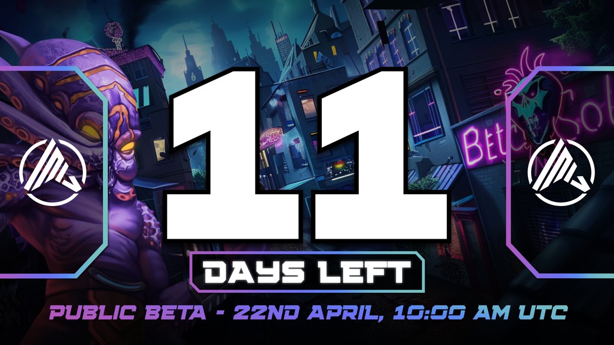 𝗝𝗨𝗦𝗧 𝟭𝟭 𝗗𝗔𝗬𝗦 𝗧𝗢 𝗚𝗢 🚀!

The #SpaceCatch 𝙋𝙐𝘽𝙇𝙄𝘾 𝘽𝙀𝙏𝘼 launch is almost here, only 11 days away! Brace yourselves for the ultimate GameFi experience that will redefine gaming 🕹🌌

#Countdown #SpaceCatchBeta #GamingEvolution #SpaceCatch