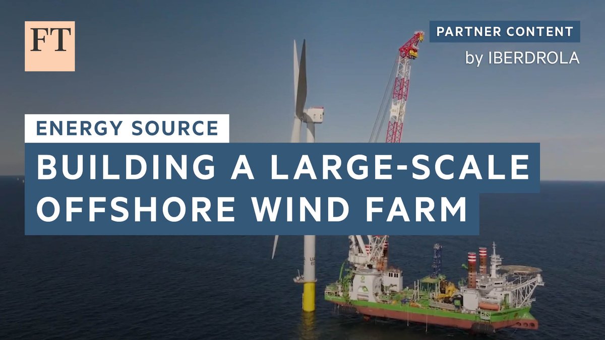 With the potential to power more than 400,000 homes, this new supersized offshore windfarm is generating new opportunities Part of our Energy Source series with @iberdrola Watch the video now on.ft.com/3VPOJG8