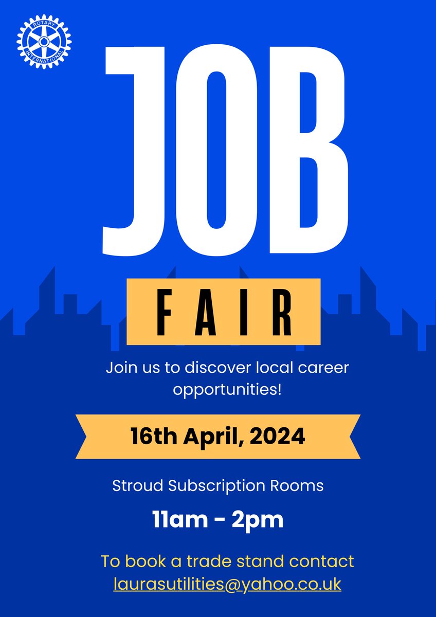 We will be at the job fair at Stroud Subscription Rooms on Tuesday 16th April from 11am - 2pm. Please come along and meet the teams to find out more about our current job opportunities. You can also visit our website for current vacancies: novalis-trust.org.uk/careers/vacanc…