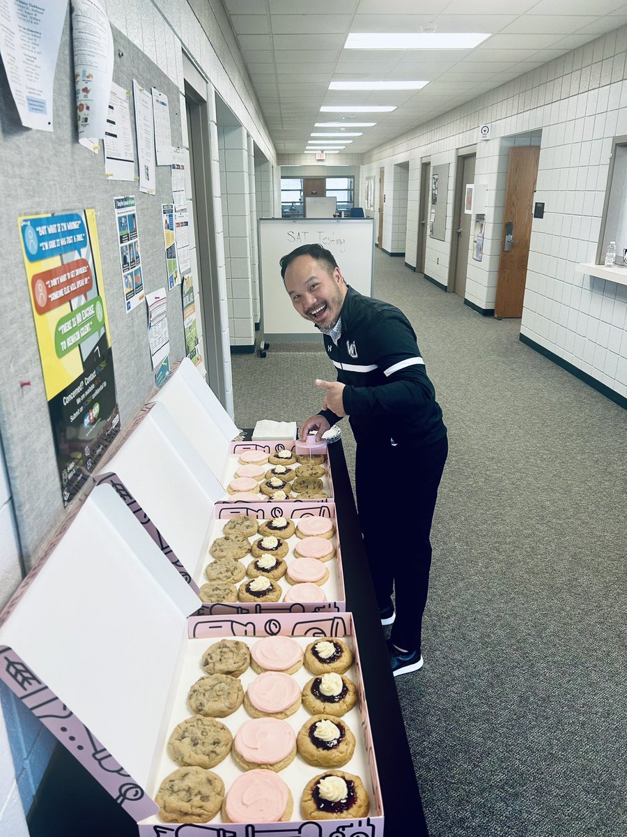 We had a nice surprise delivery from Crumbl Cookies in Holland. It was such a nice treat for our learners as they completed their first leg of spring assessments. Thanks again for supporting WO Virtual Academy and WOPS.