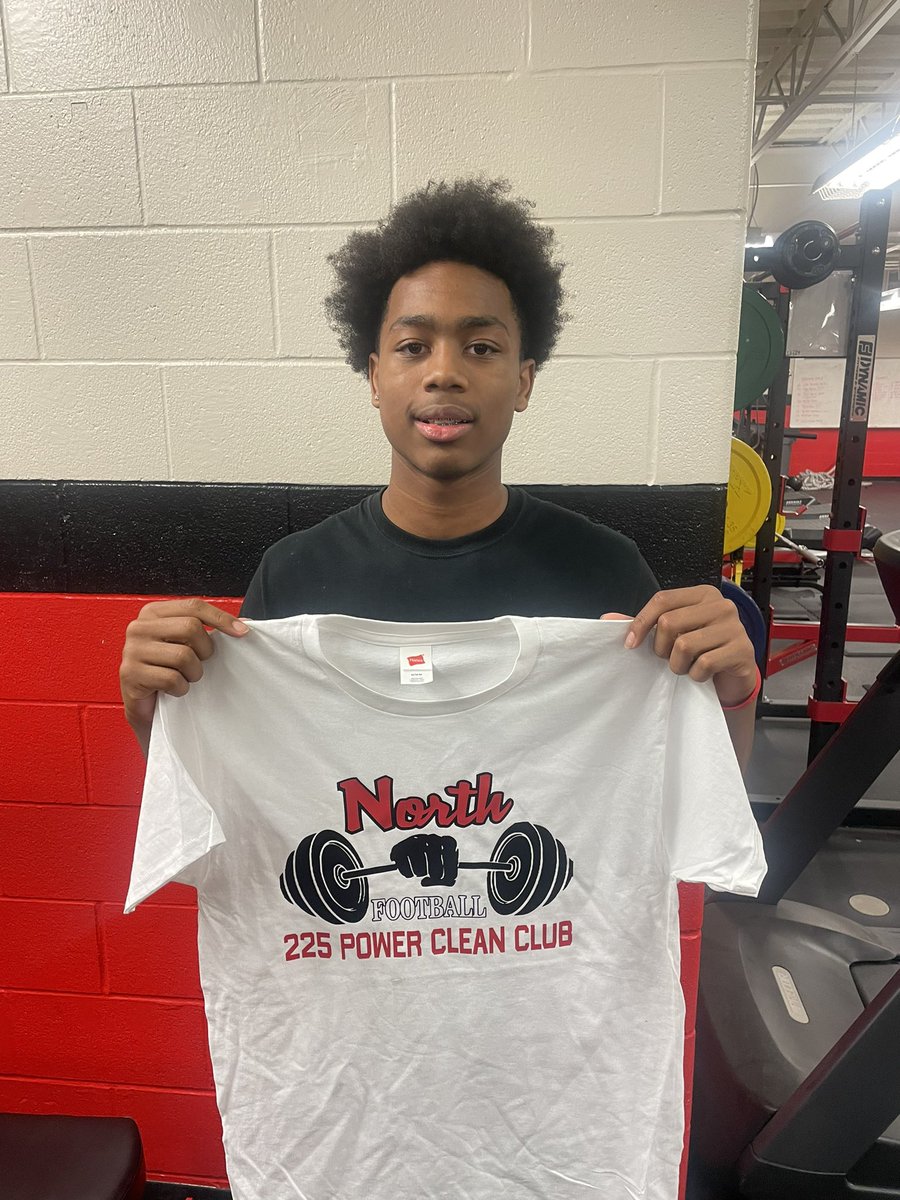 NEW CLUB MEMBER!! Congrats Jamarcus Martin!! Your hard work is paying off!! 225 POUND POWER CLEANER!! #WeTheN⭕️RTH #WorkWins #BeLegendary