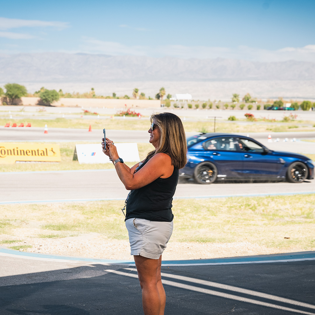 Hot laps are the perfect opportunity to film your friends acting like giggling kids. Share the moment!