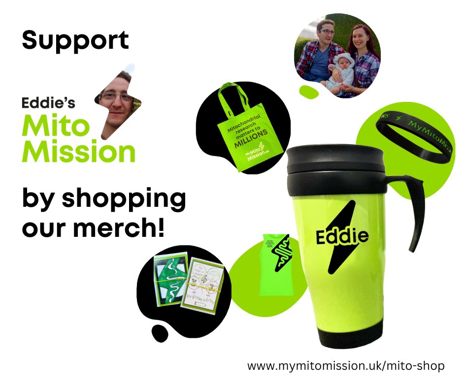 To read more about Eddie's story with mito click this link:
mymitomission.uk/eddies-mito-mi…

To have a look around our mito shop click this link:
mymitomission.uk/mito-shop/

#mymitomission #eddiesmitomission #mymitoshop #mitomerch #mitochondrialdisease