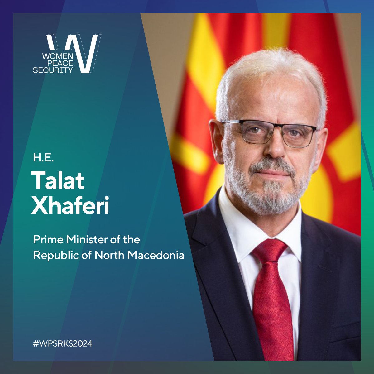 Delighted to welcome H.E. Talat Xhaferi, Prime Minister of the Republic of North Macedonia, to the WPS Forum 2024! 🇽🇰🇲🇰 #WPSRKS2024 15-16 April 2024 🇽🇰 Prishtina, Kosovo 👉 wpsforum-rks.org