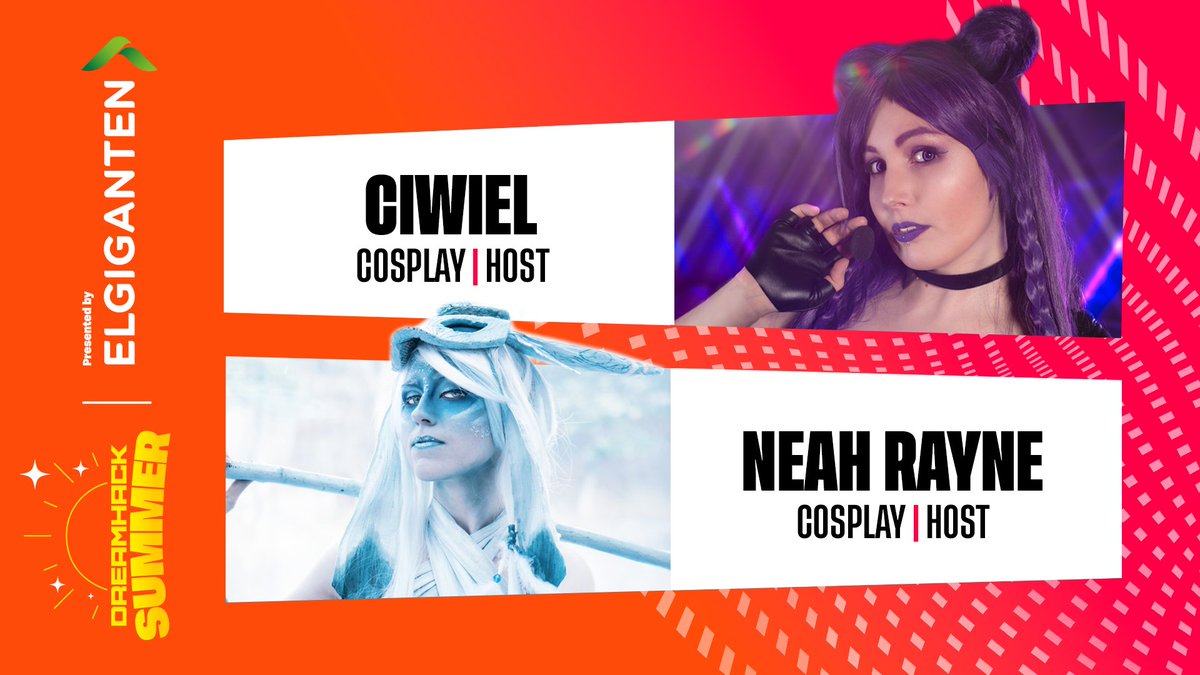 Meet our lovely Cosplay hosts for DH Summer 2024: ✨ @Ciwiel & @NeahRayne ✨ Both are veterans on the DreamHack Cosplay stage, so we couldn't have better guides for the show! #DHSummer | June 14-16 🎭 dreamhack.com/cosplay