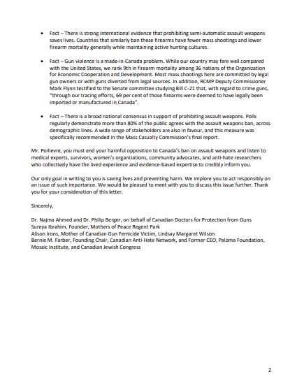 Denounce endorsement from Alex Jones and tell the truth about assault weapons: an open letter to @PierrePoilievre from Canadian gun control advocates