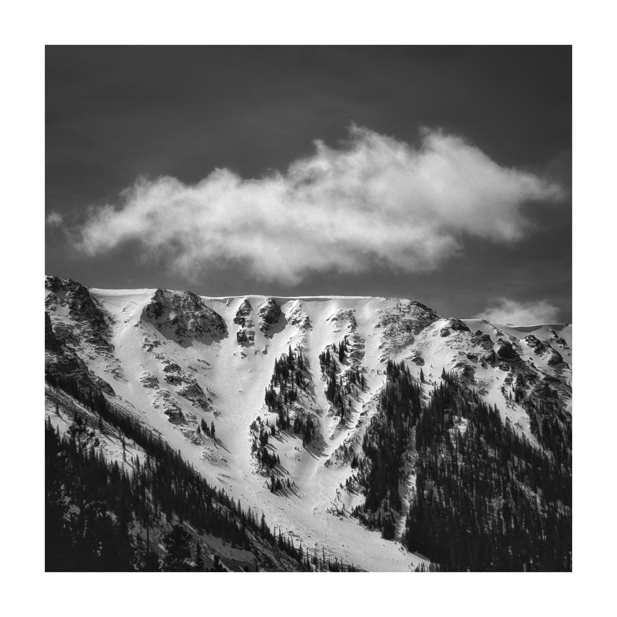 …another view along the trail yesterday…still winter above 10,000 feet ☁️ #keepitwild #blackandwhitephotography