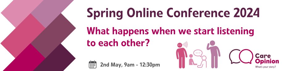 Have you already registered for @careopinion's upcoming Spring Online Conference 2024? If not, you can save you space, here: events.teams.microsoft.com/event/88a8ca6b… Check out our thread below for a sneak peek into the insightful sessions lined up! #COconf24