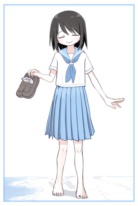 制服×裸足=好き 