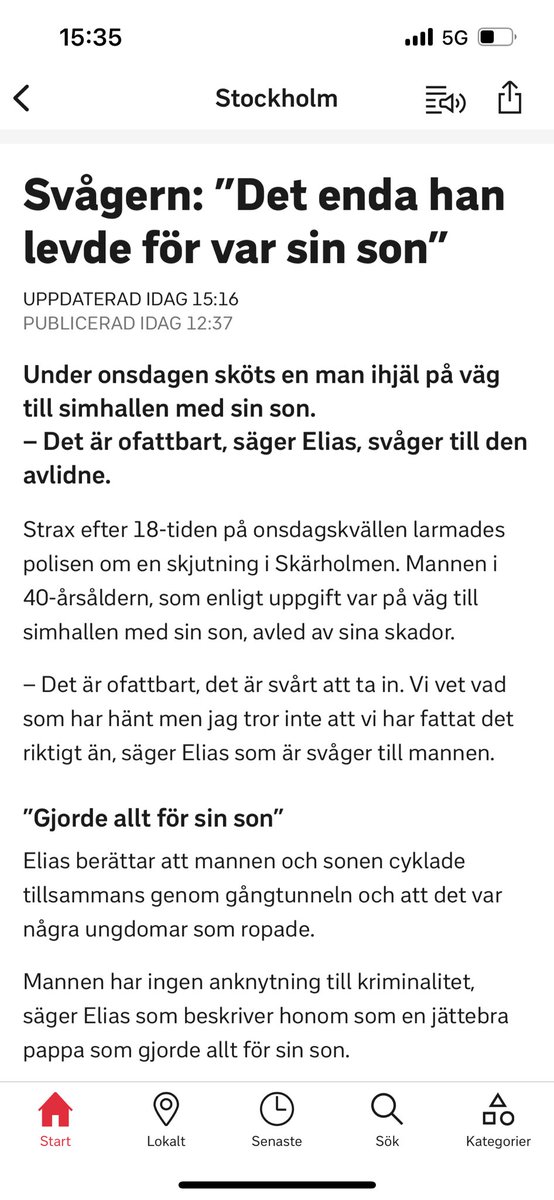 Det börjar och slutar med värderingar. Med gränser. Med insikten om att frihet förutsätter trygghet. Den här kriminaliteten har inte uppstått i ett vakuum. Hur ska människor kunna visa civilkurage i ett samhälle där detta blir resultatet?
