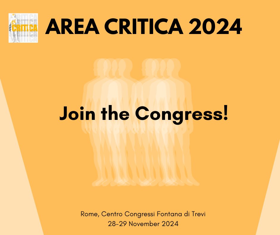 🔔#Areacririca24 registration is now open. Don't miss a great opportunity to learn, share and collaborate with the best specialists in Critical Care. Register now👉areacritica.eu/iscriviti/ 📍Rome, Centro Congressi Fontana di Trevi 📅28-29 Nov #FOAMed #FOAMcc