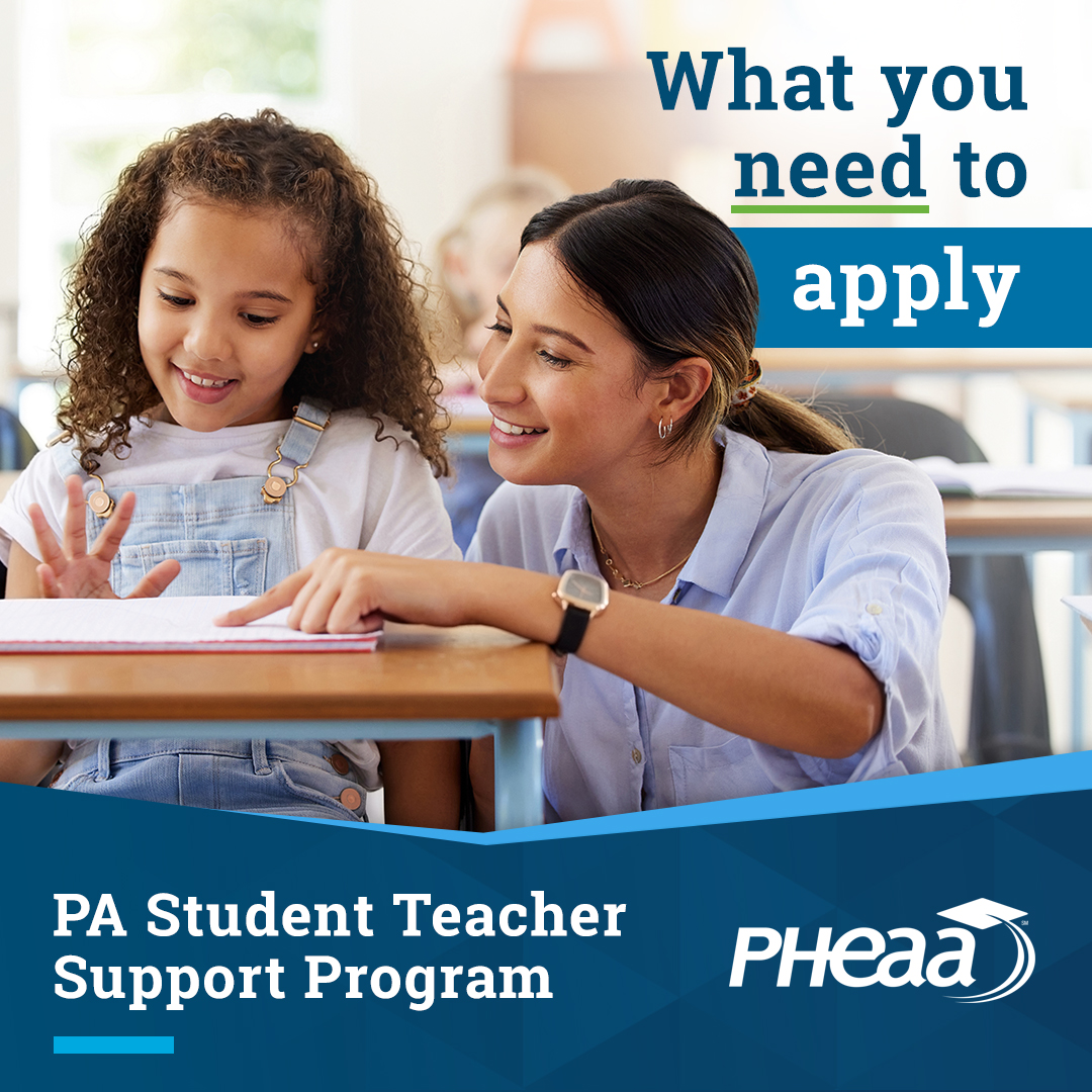 The PA Student Teacher Support Program is now open and will provide up to $15,000 for aspiring teachers during their student teaching semesters. Student teachers may apply here: pheaa.org/funding-opport…