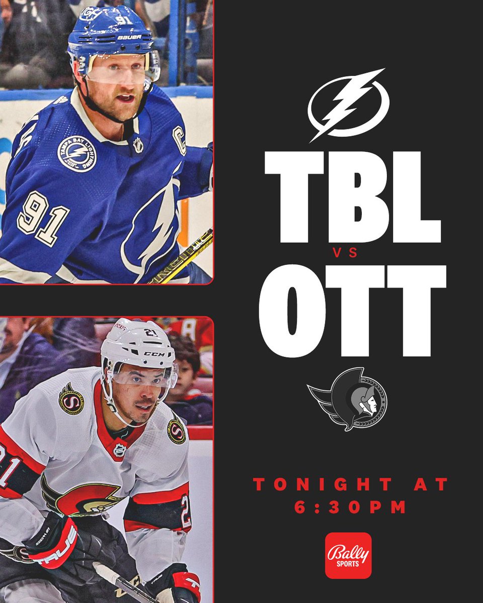 Squaring off with the Senators! #GoBolts