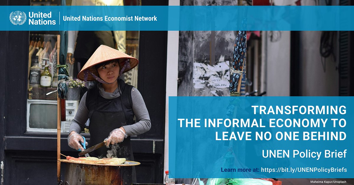 More than half of the global workforce is estimated to work in the informal economy & contribute about a third of the global GDP.

Learn about the #InformalEconomy, its challenges, gaps & emerging issues from the UN Economists Network's new Policy Brief: bit.ly/UNENPolicyBrie…