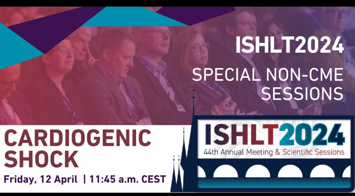 #CSWG and #ISHLT2024 join hands to further the #waronshock .. come join us! @JHMontfort10 @lisong2003 @MaryjaneFarrMD @ISHLT @tonkhueMdPhd @ElricZweck @hfdocbhimaraj @RyanTedfordMD @rcogswell_umn @StavrosDrakos @TomHanffMD @TomCascinoMD