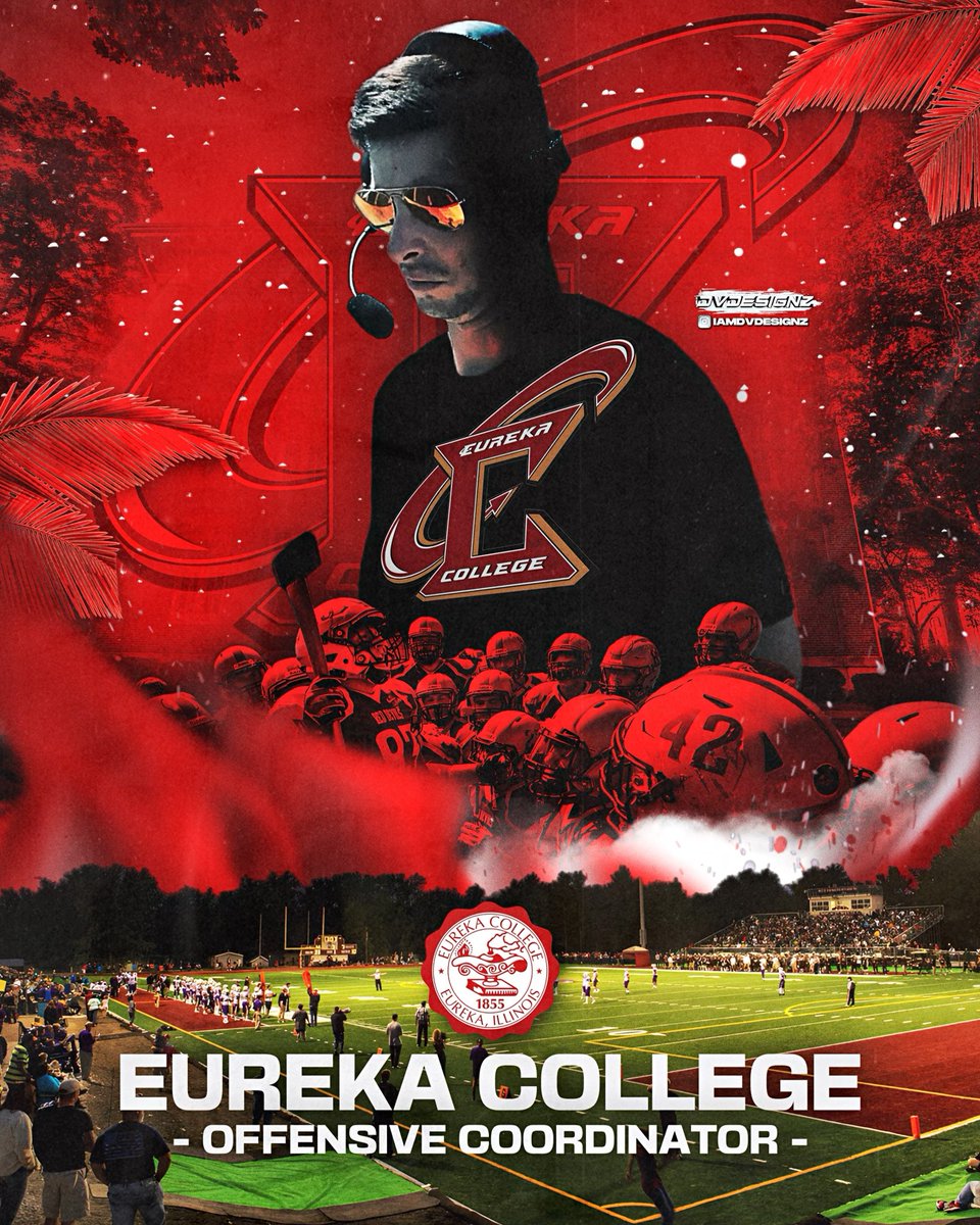 Excited to announce I will be the next Offensive coordinator at Eureka College! #AirMendels™️ 
Any transfers or unsigned seniors send me your film! Come be great‼️
#recruiting #Transfers #transferportal  #CollegeFootball