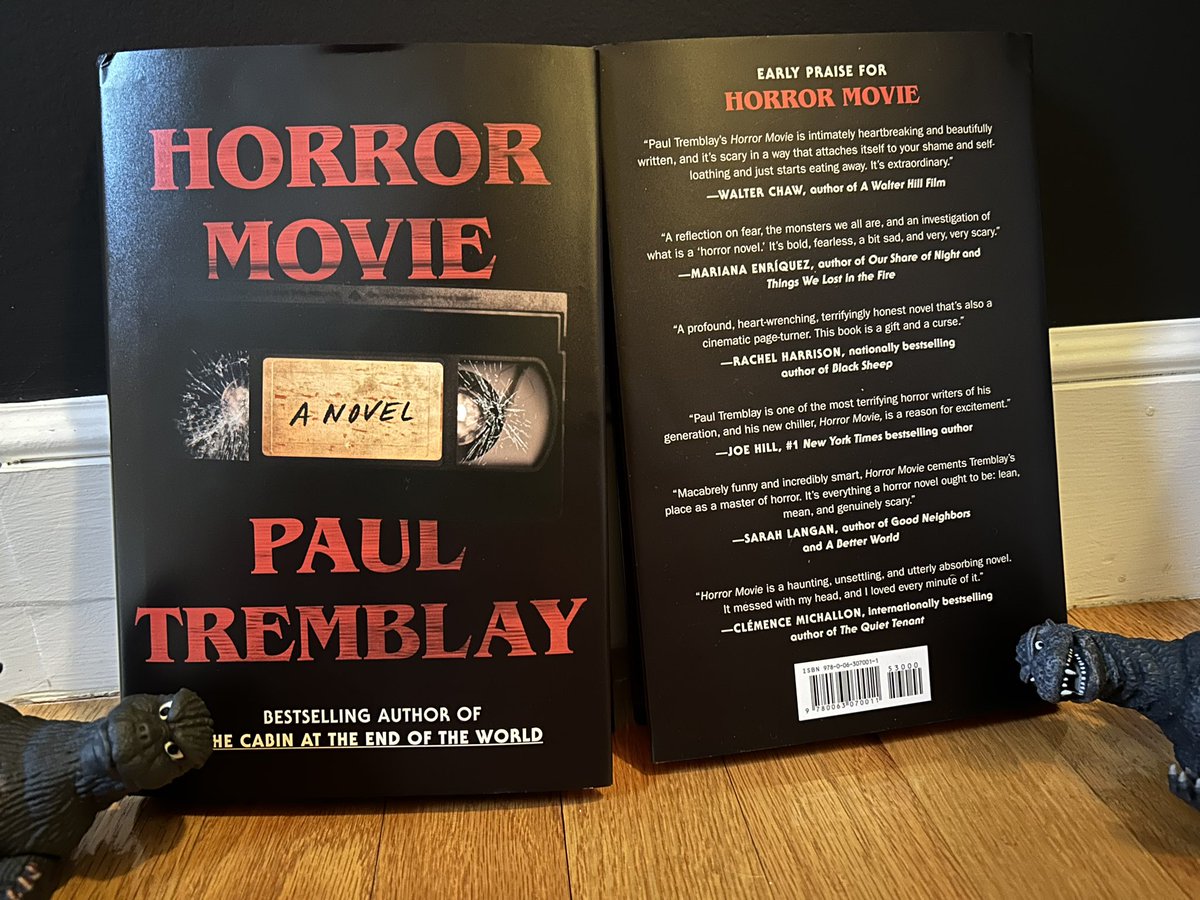 Two months from now HORROR MOVIE will be published and two super early finished copies showed up and I couldn’t be more pleased. Shiny! Painted red edges (for first edition only)! *Godzilla(s) say preorder or else.