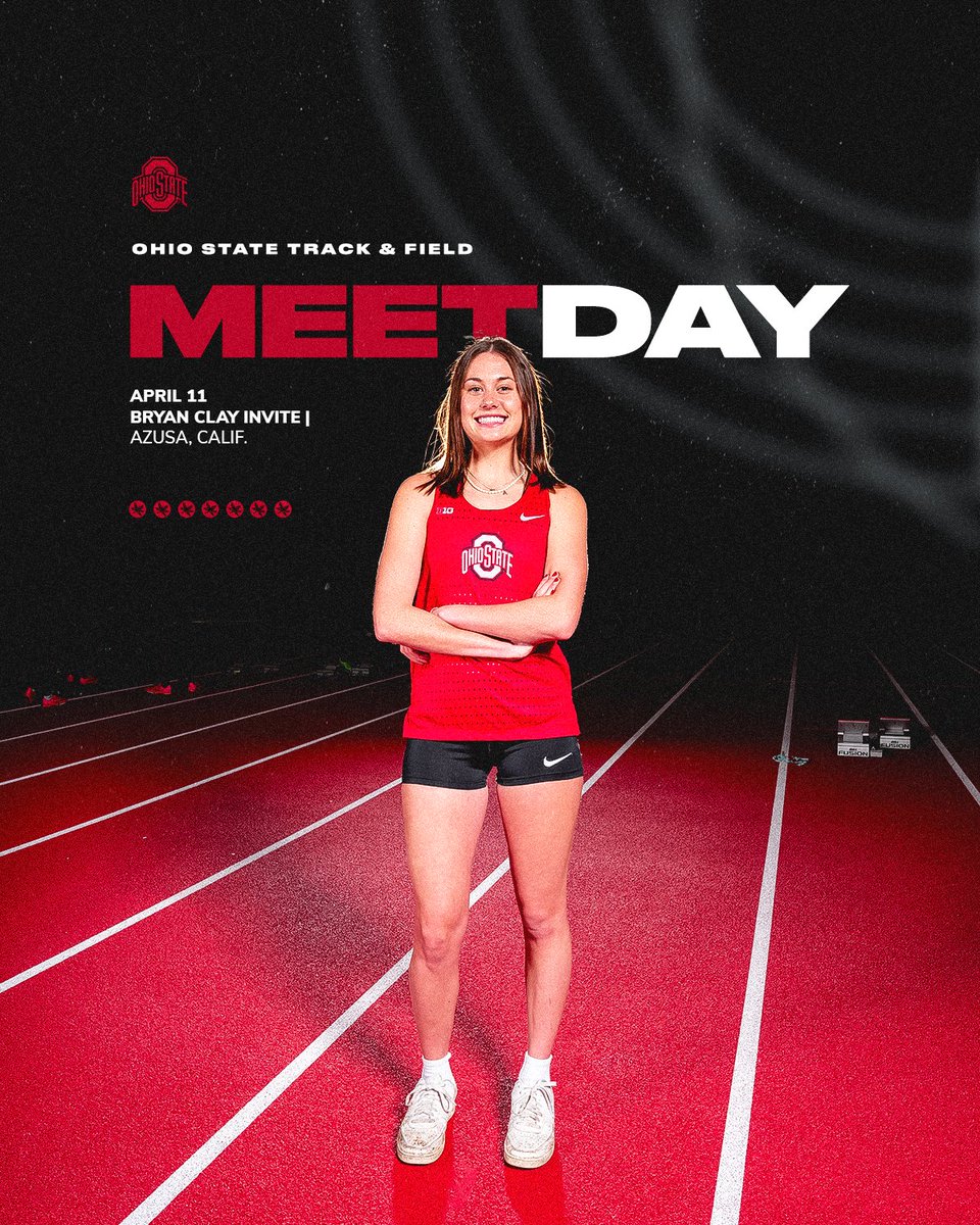 Kicking off the weekend early with a meet day all the way in California! 🆚 Bryan Clay Invitational 📍 Azusa, Calif. ⏰ All Day (Buckeyes in the evening) 📊: go.osu.edu/tf-bryanclay-l… 📺: FloTrack #GoBucks