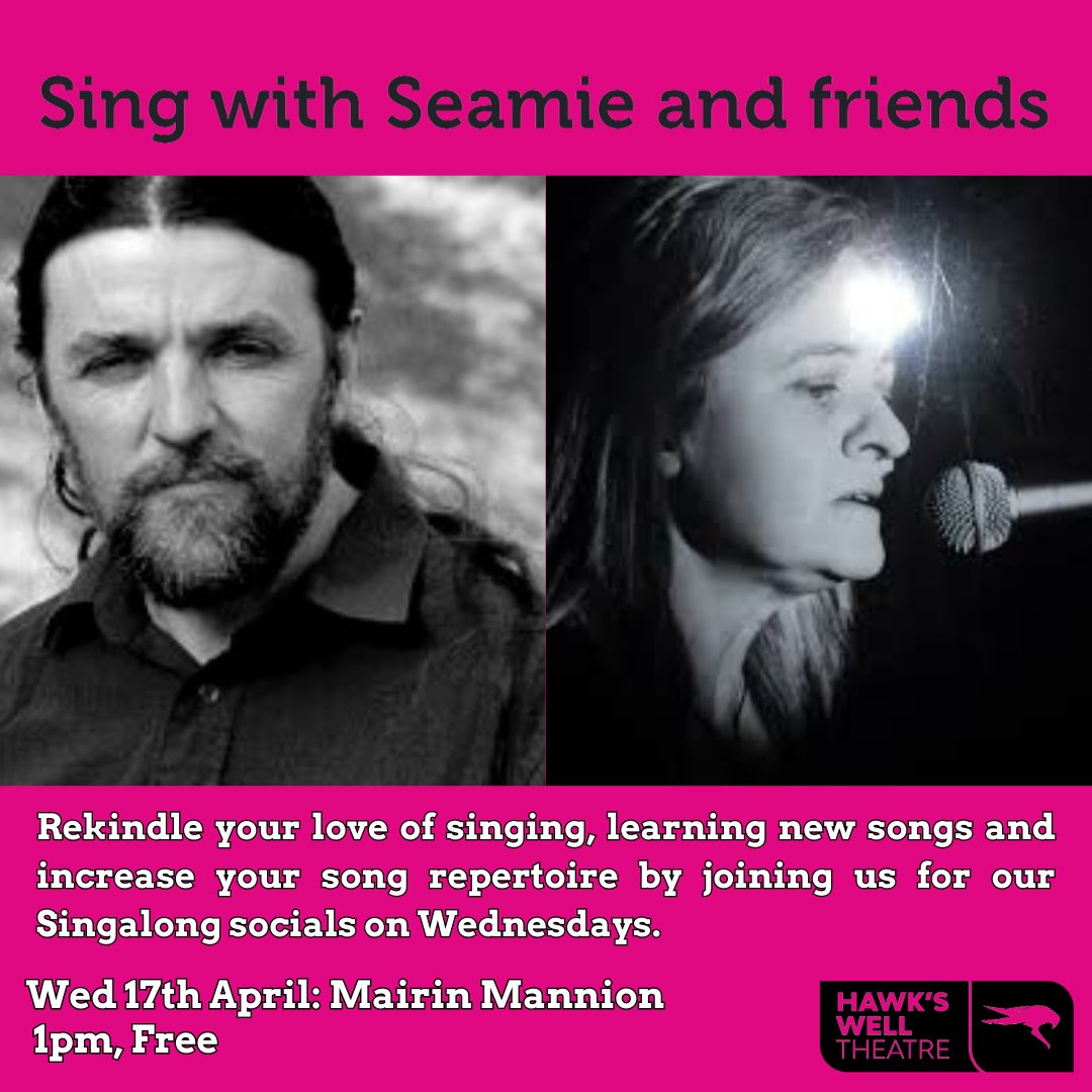 This Wednesday at 1pm Seamie O'Dowd returns with Sing with Seamie & friends. Rekindle your love of singing, learning new songs & increase your song repertoire. This week's guest is Mairin Mannion! >>rb.gy/g4kadt #Sligo