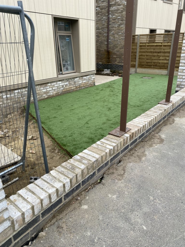 Fake grass used for new build flats in Mitcham. I despair!