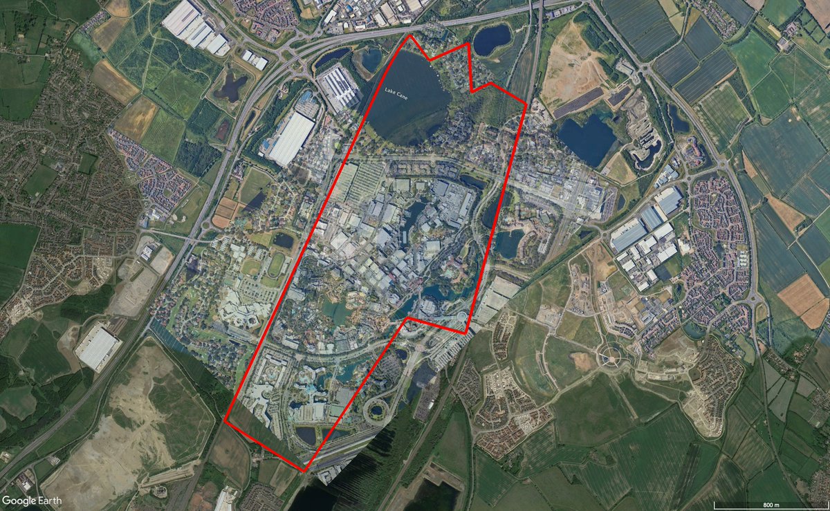 🎢Great news that '#UniversalStudios GB' is expected to have most guests arrive by #rail, thanks to excellent strategic planning. You might think the site looks small, yet you could fit the entirety of Islands Of Adventure + Universal Studios parks & more!