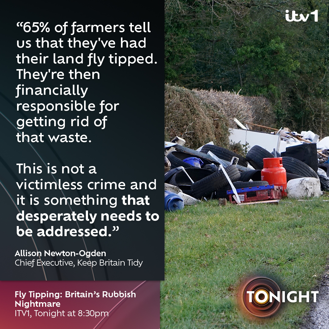 '...It is something that needs to be desperately addressed.' How concerned are you by fly tipping? 🚮 Get involved using #ITVTonight