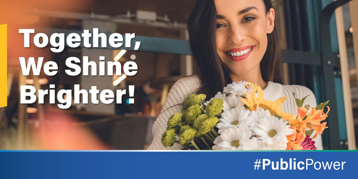 April showers bring May flowers, and our customers bring smiles to our faces!🌷 Thank you for being our customer and putting the capital “P” in #PublicPower. Together, we shine brighter! #EmpoweringOurCommunity
