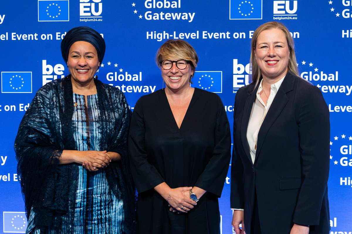 The Global Gateway High-Level Education Event aims to showcase EU's role in global education and bridging skills gaps. BE invests €4M in 'Teach2Empower', part of EU's 'Regional Teacher's Initiative Africa', benefitting 25,000 children annually & empowering educators! #EU2024BE