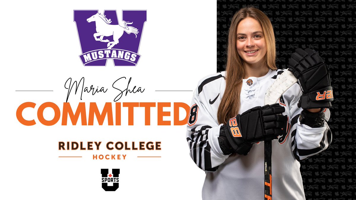Congratulations to @RidleyHockey student-athlete Maria Shea ’24 on her @USportsca commitment to @WesternWHKY! We are so proud of this Tiger and can’t wait to see what she’ll accomplish at the next level. Well deserved Maria! #TigerPride #ClassOf2024