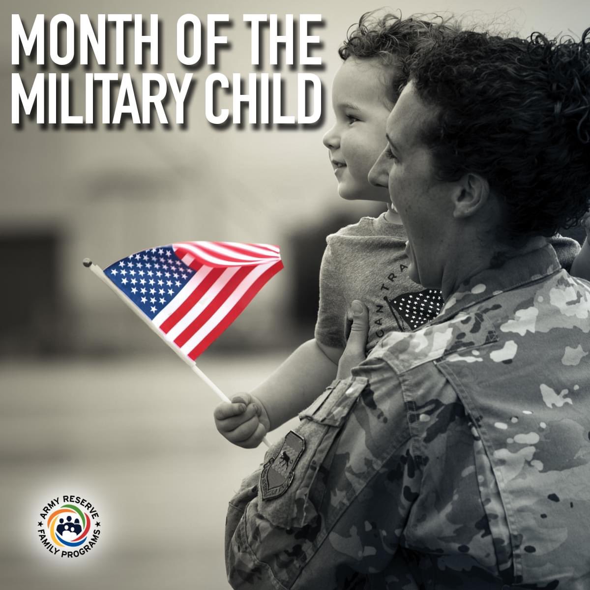 The unwavering strength, courage, and resilience displayed by our #militarychildren is truly inspiring to all. April is named Month of the Military Child, so let's honor, support, and uplift them during this month, and continue to do so when the month is over, each and every day.