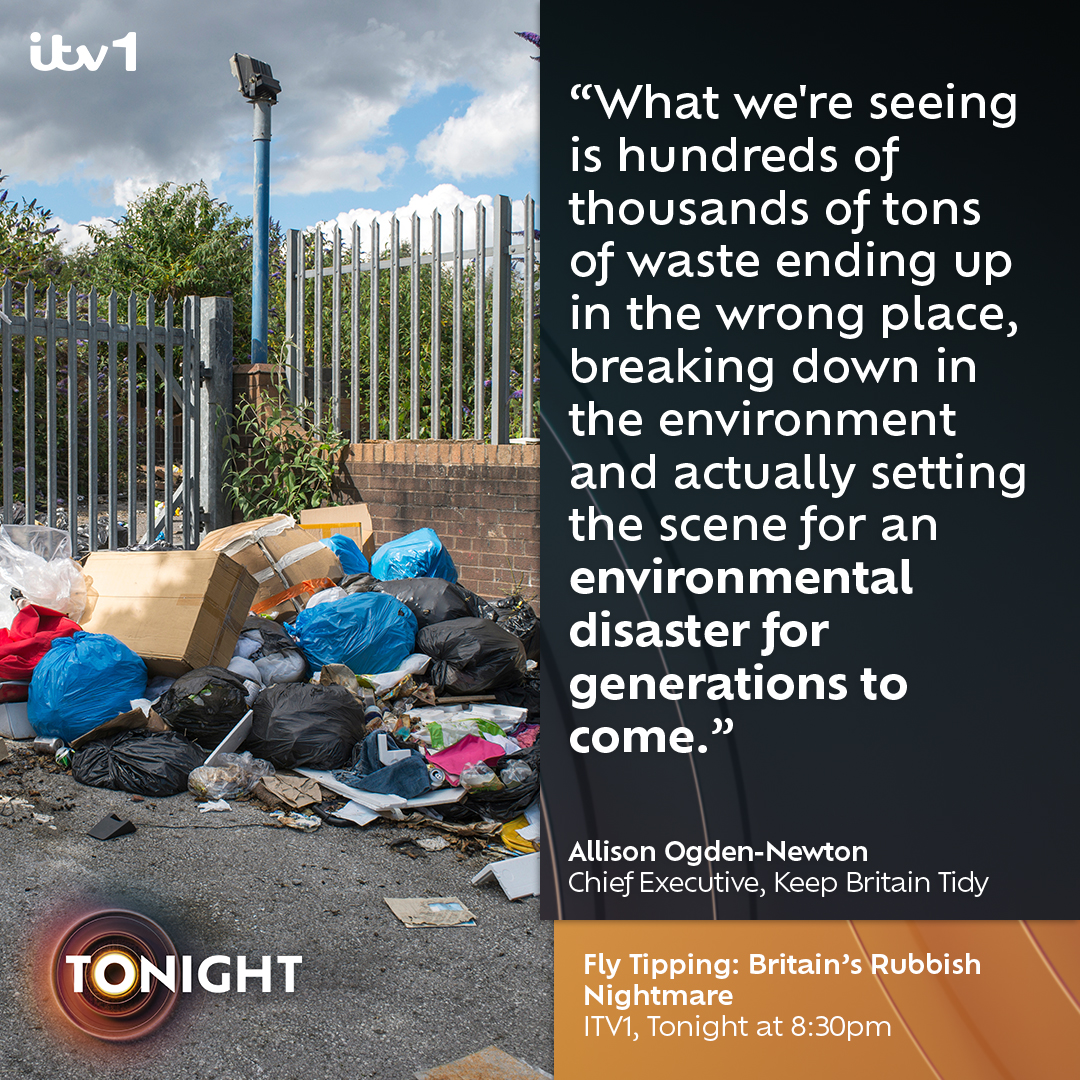 '...Setting the scene for an environmental disaster for generations to come.' How concerned are you by fly tipping? 🚮 Get involved using #ITVTonight