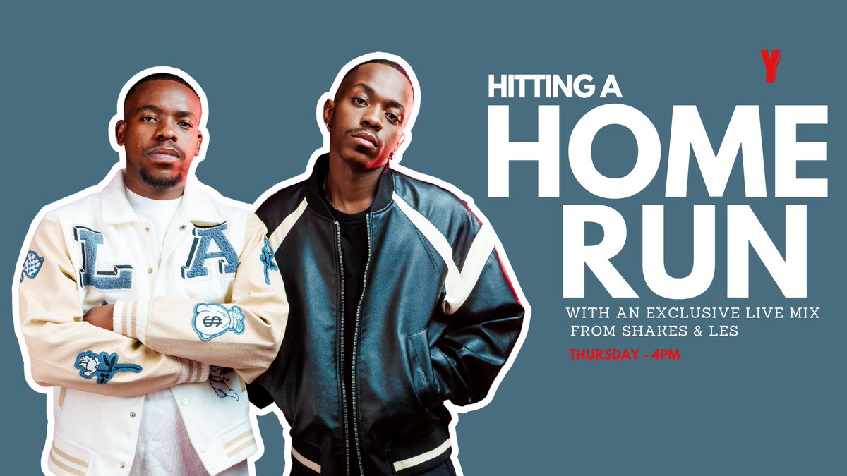 Shakes & Les have been doing the most in the streets with the bangers they are coming through with...and it's not even December yet!🤩 Catch them on #HomeRunWithAyandaMVP as they play an exclusive mix on the best FREQUENCY!🎶😎