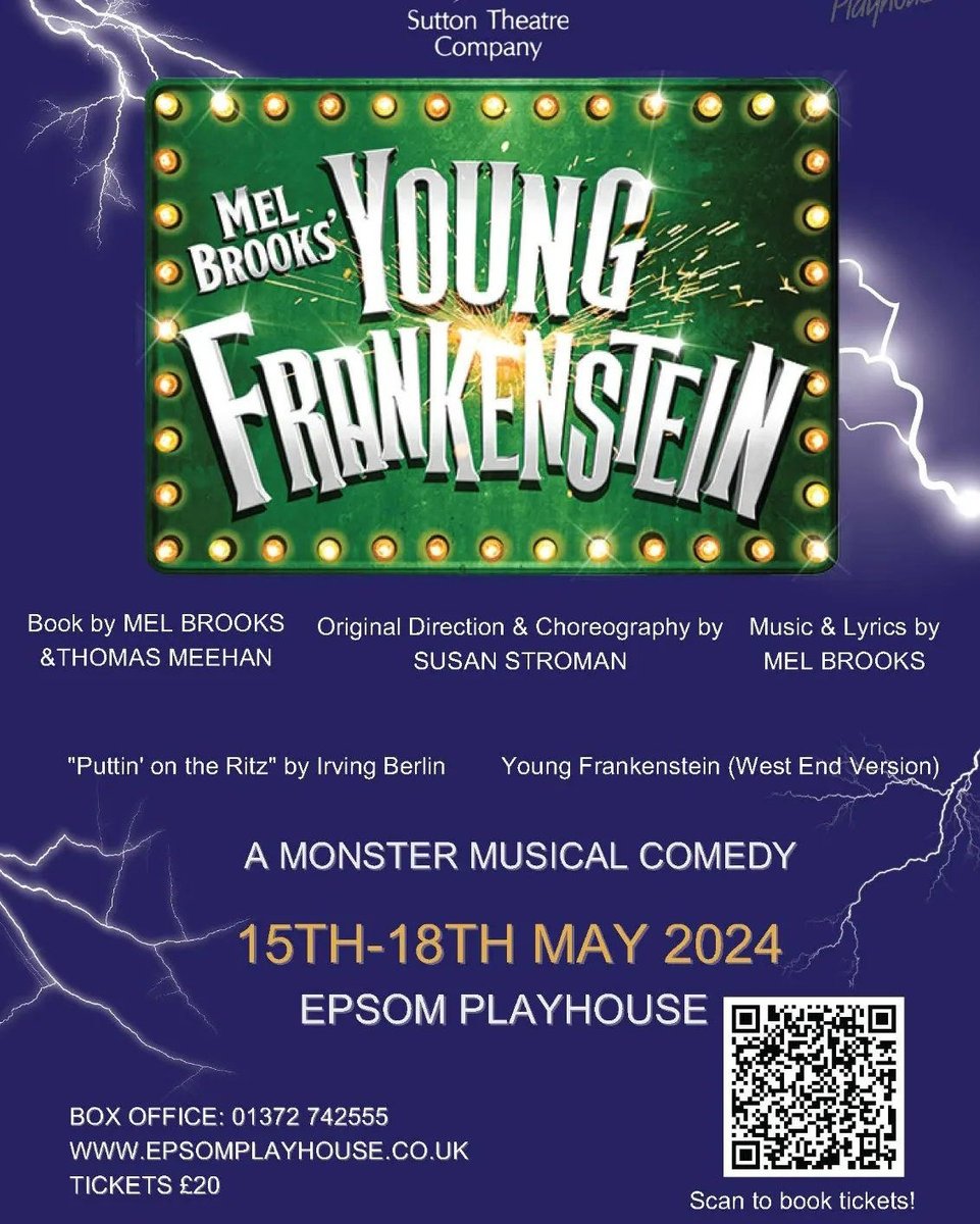 Mel Brooks' Young Frankenstein at the @EpsomPlayhouse with #SuttonTheatreCompany ow.ly/UQAK30sBtA9