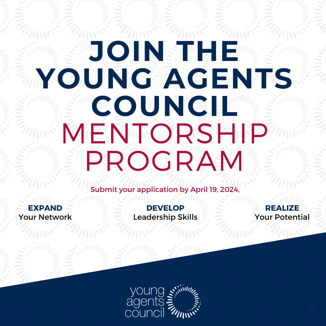 Whether you're an experienced agent or just getting started in the business, you can get involved with the YAC Mentorship program. The program kicks off on May 1; get all the details and apply here: tinyurl.com/3f5ncs6y