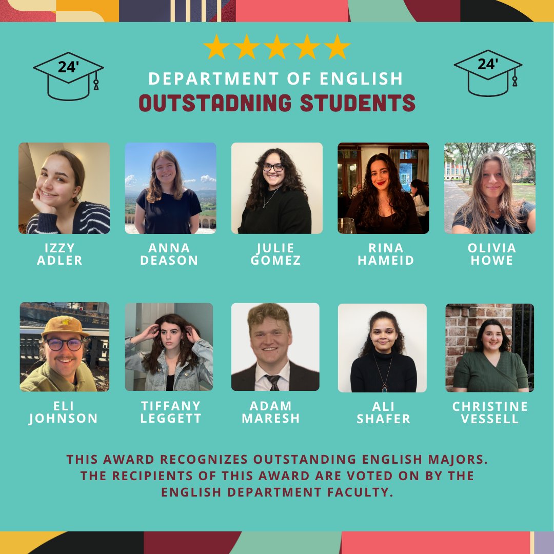 Congratulations to our 2024 Outstanding Students!