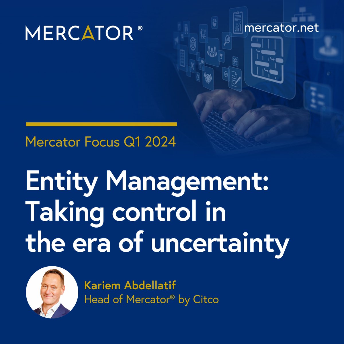 MercatorbyCitco's tweet image. In recent years, #EntityManagement has quickly moved up the board room agenda.
Why? Kariem Abdellatif, Head of Mercator by Citco, highlights shifting trends contributing to today's Entity Management imperative in our Q1 #MercatorFocus Newsletter. Read now: bit.ly/3Jf2kiH