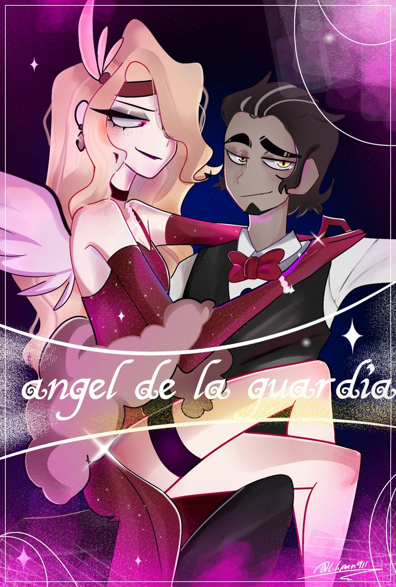 @alyah_anomalyah un pequeño dibujito que Ise de tu comic, lo amo haaaaa #HazbinHotel #HazbinHotelFanart #huskerdust #Husk #angeldust