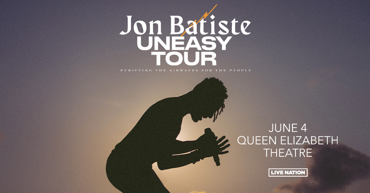 Five-time Grammy award winner @JonBatiste is one of the most notable and multi-faceted Jazz/R&B artists who has collaborated w/ the likes of Stevie Wonder, Prince, Lenny Kravitz, plus many more. See him play live at Queen Elizabeth Theatre on June 4! Info: bit.ly/4aSRydV