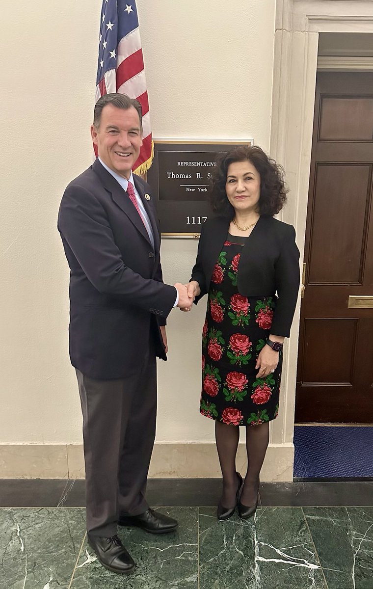 It was an absolute pleasure to meet with @RepTomSuozzi yesterday to discuss the launch of the #CongressionalUyghurCaucus and the #CCP's nefarious #TransnationalRepression practices. Rep. Suozzi's leadership in raising awareness of #UyghurGenocide on #CapitolHill has been…