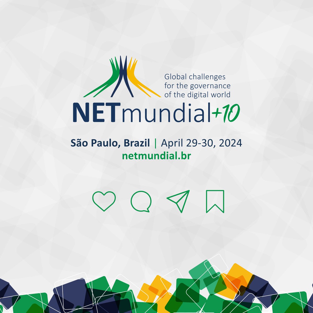 Registration for attendance has now closed, but you can still follow the event online. Just register on our website! #NETmundial #Technology #Internet #Innovation