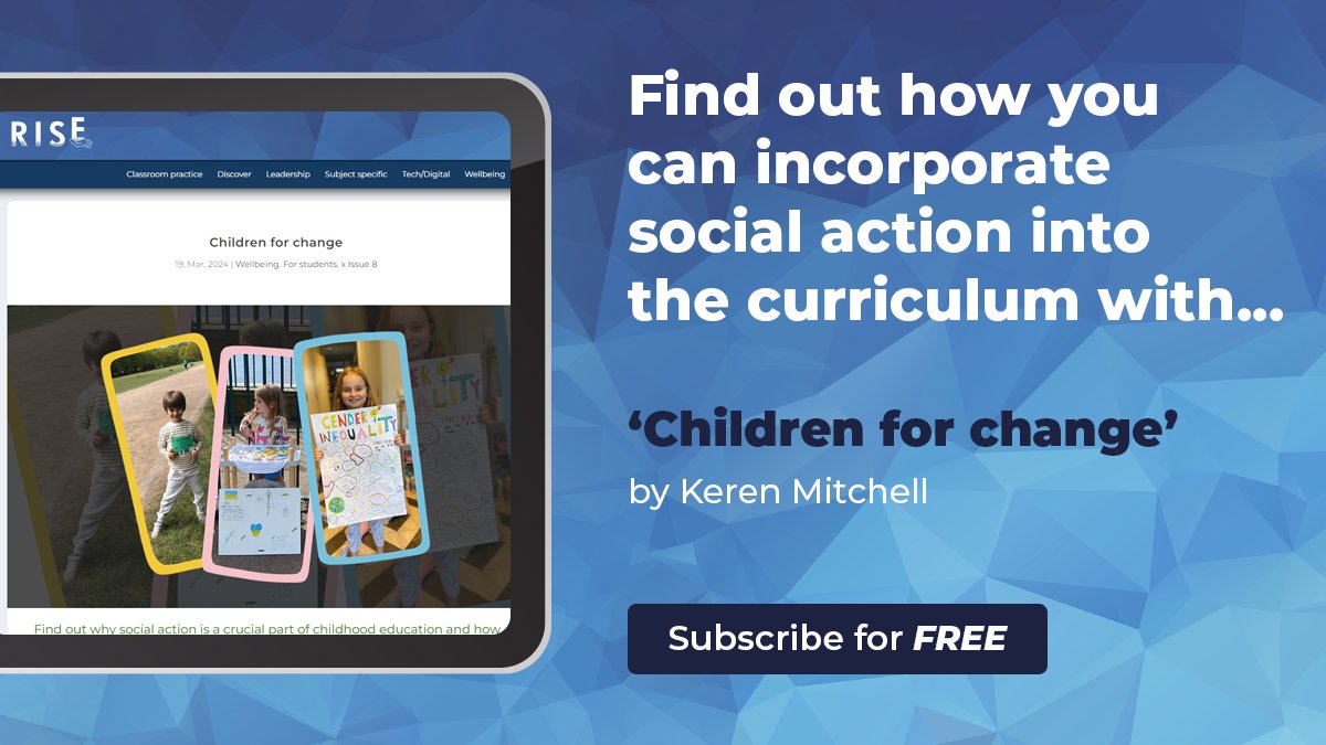 Delighted to talk all about social action in the curriculum in #RISEEduMag. Thank you @NetSupportGroup and @ReallyschoolK!
riseedumag.com/children-for-c…