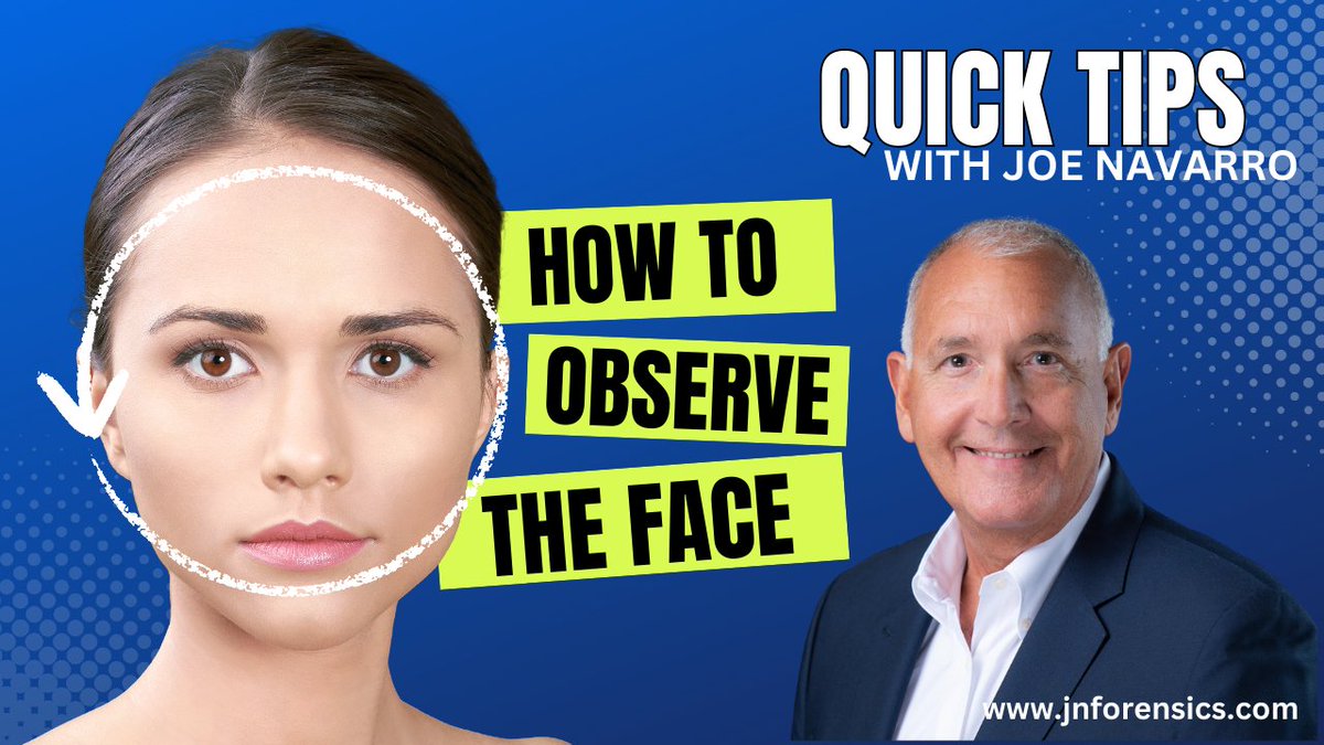 Do you know how to decode a face? While we all know how to look at a face not many truly understand how you actually OBSERVE a face? Watch for some quick tips on ways to be consistent when reading a face for clues. #BODYLANGUAGE #JOENAVARRO WATCH: youtu.be/0zFh1QHbiNc