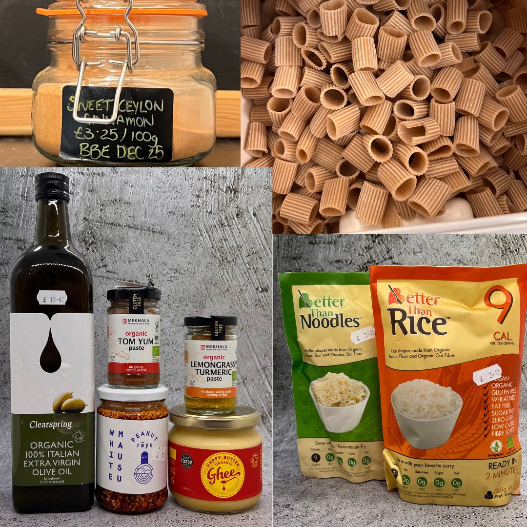 What's new in the shop:- In the refillery we have some sweet ceylon cinnamon and some spelt rigatoni. On the shelves we have a few new additions including some Ghee. If you haven't been in for a while then come in and have a wee browse - no purchase necessary! #communityshop